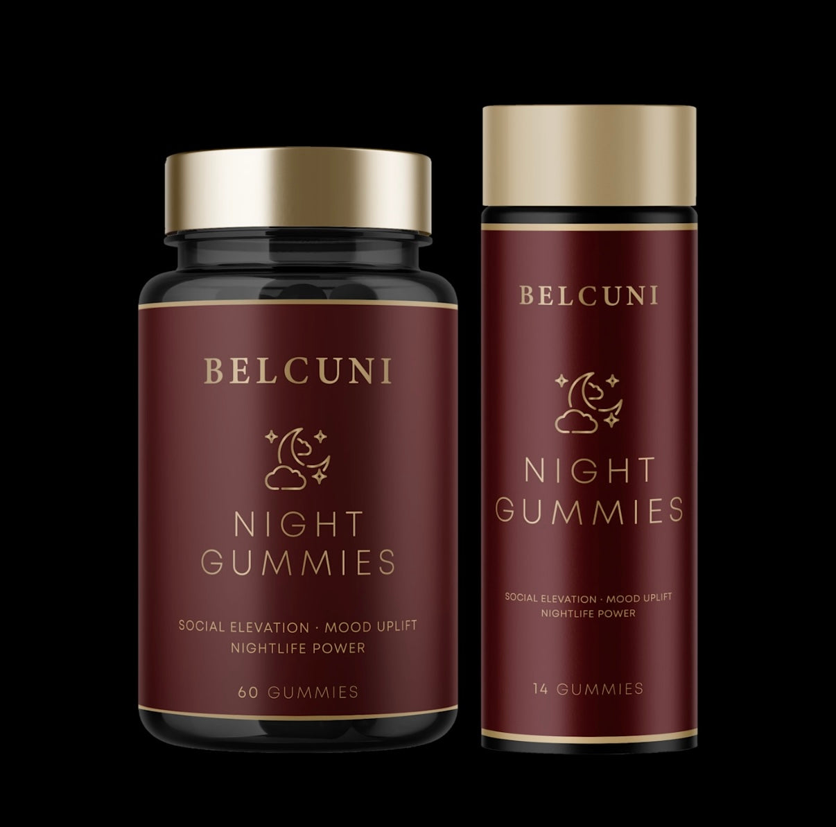 BELCUNI NIGHT GUMMIES – 60 Gummies (Full Size)