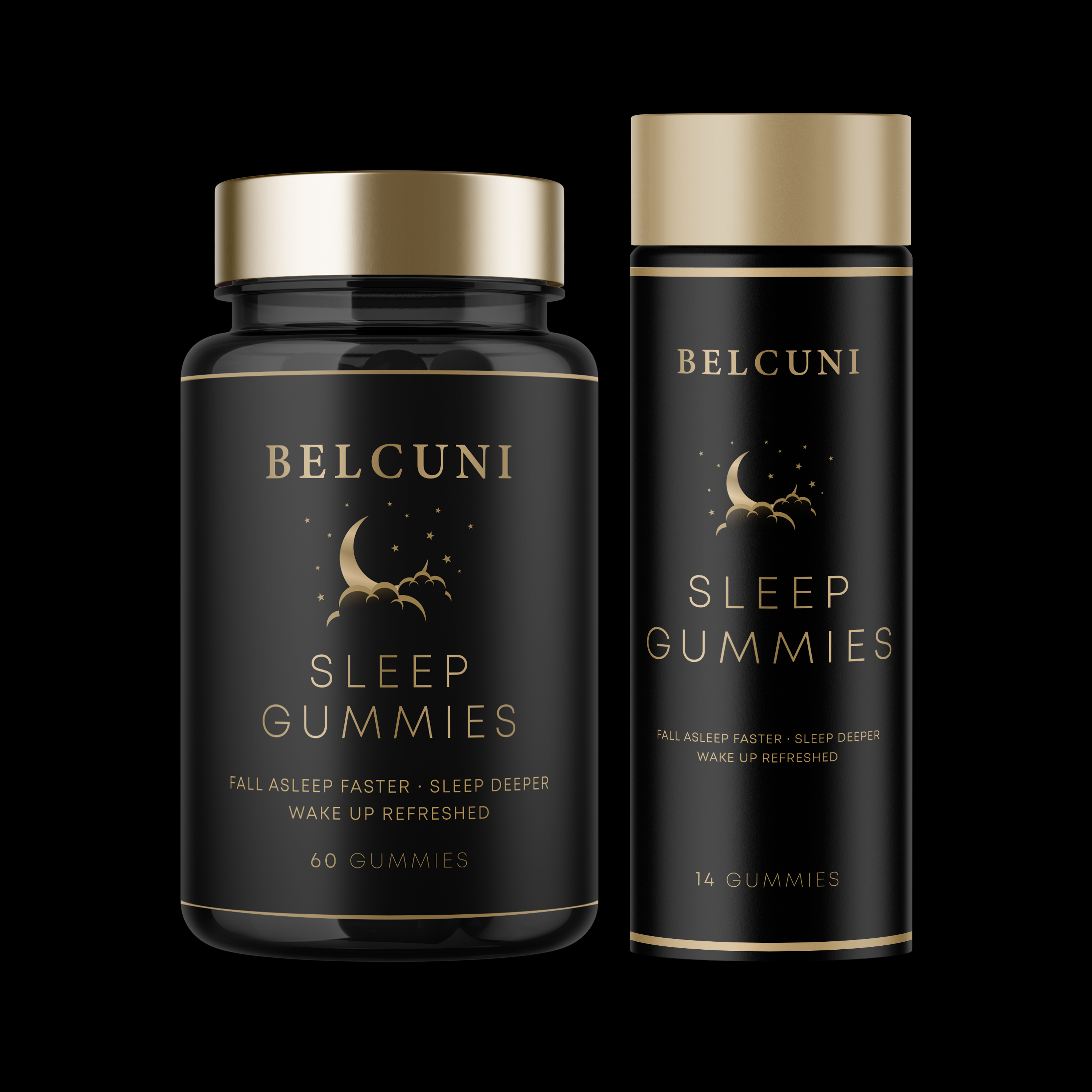 BELCUNI SLEEP GUMMIES – 60 Gummies (Full Size)