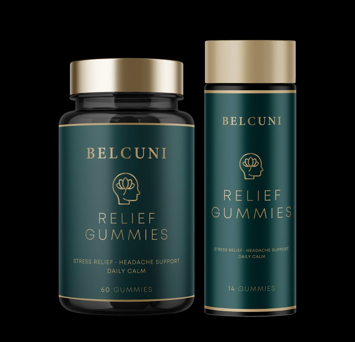 BELCUNI RELIEF GUMMIES – 60 Gummies (Full Size)