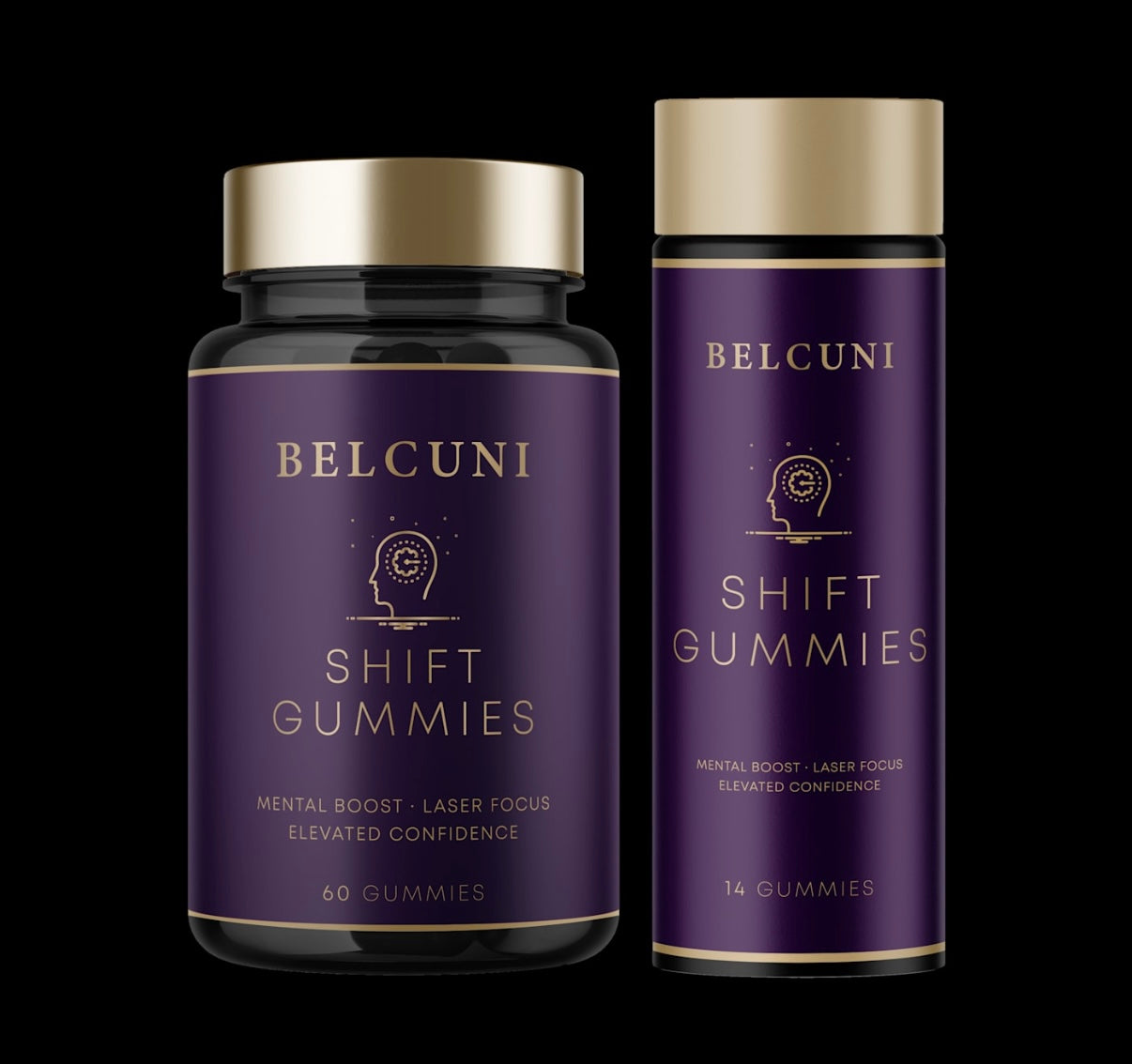 BELCUNI SHIFT GUMMIES – 60 Gummies (Full Size)