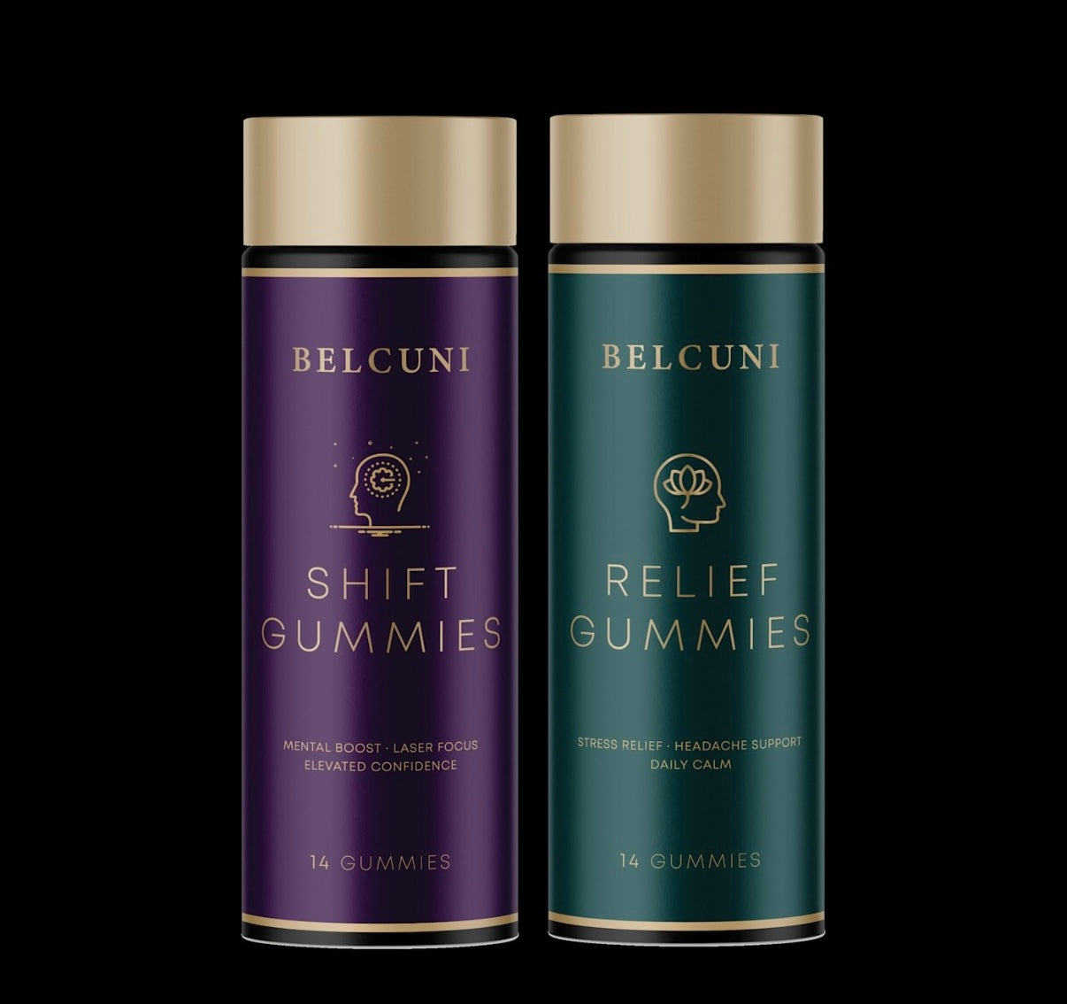 Belcuni Duo Trial Pack - Shift & Relief (2 x 14 gummies )